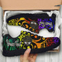 Marshall Islands Custom Personalised Sneakers - Rainbow Polynesian Pattern Crest 3