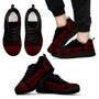 Society Islands Sneakers - Society Islands Polynesian Chief Tattoo Deep Red Version 2