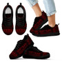 Society Islands Sneakers - Society Islands Polynesian Chief Tattoo Deep Red Version 6
