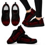 New Caledonia Sneakers - New Caledonia Polynesian Chief Tattoo Deep Red Version 4