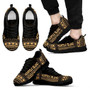 Norfolk Island Sneakers - Norfolk Island Polynesian Chief Tattoo Gold Version 2