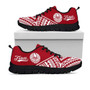 Tahiti Rising Sneakers - Tahiti Flag Polynesian Tattoo (Red) 1