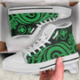 Hawaii High Top Shoes - Green Tentacle Turtle 8