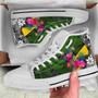 Tokelau High Top Shoes - Turtle Plumeria Banana Leaf 10