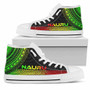 Nauru High Top Shoes - Polynesian Reggae Chief Version 1