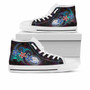 Marshall Islands High Top Shoes - Plumeria Flowers Style 6