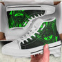 Marshall Islands High Top Shoes - Cross Style Green Color 7