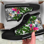 Niue High Top Shoes White - Turtle Plumeria Banana Leaf 5