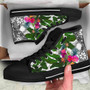 Marshall Islands High Top Shoes White - Turtle Plumeria Banana Leaf 5