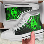 Guam High Top Shoes - Cross Style Green Color 7