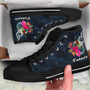 Vanuatu Polynesian High Top Shoes - Tropical Flower 5