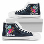 Guam Polynesian High Top Shoes - Tropical Flower 6