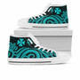 Wallis and Futuna High Top Shoes - Turquoise Tentacle Turtle 8