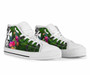 Wallis and Futuna High Top Shoes - Turtle Plumeria Banana Leaf 7