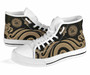 American Samoa High Top Shoes - Gold Tentacle Turtle 8