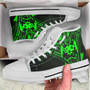 Tonga High Top Shoes - Cross Style Green Color 7