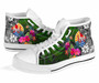 Tahiti High Top Shoes - Turtle Plumeria Banana Leaf 8