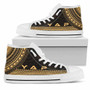 Yap High Top Shoes - Polynesian Gold Chief Version 1