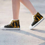 New Caledonia High Top Shoes - Cross Style Gold Color 9