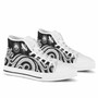 Federated States of Micronesia High Top Shoes - White Tentacle Turtle 8