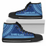 Gambier Islands High Top Shoes - Polynesian Flag Chief Version 4