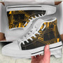 Tokelau High Top Shoes - Cross Style Gold Color 7