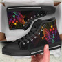Kosrae State High Top Shoes - Butterfly Polynesian Style 2