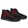 Nauru High Top Shoes - Cross Style Red Color 4