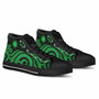 Northern Mariana Islands High Top Shoes - Green Tentacle Turtle 3
