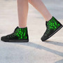 Kosrae State High Top Shoes - Cross Style Green Color 3
