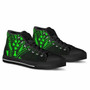 Kosrae State High Top Shoes - Cross Style Green Color 4
