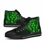 Kosrae State High Top Shoes - Cross Style Green Color 5