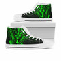 Kosrae State High Top Shoes - Cross Style Green Color 6