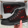 Marshall Islands High Top Shoes - Cross Style Red Color 2