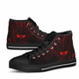 Marshall Islands High Top Shoes - Cross Style Red Color 5