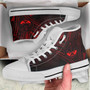 Marshall Islands High Top Shoes - Cross Style Red Color 7