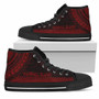 Marshall Islands High Top Shoes - Polynesian Red Chief Version 4