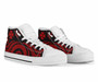 Wallis and Futuna High Top Canvas Shoes - Red Tentacle Turtle 7