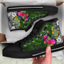 Tuvalu High Top Shoes - Turtle Plumeria Banana Leaf 5