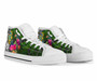 Tuvalu High Top Shoes - Turtle Plumeria Banana Leaf 7