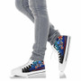 Marshall Islands High Top Shoes Blue - Vintage Tribal Mountain 9