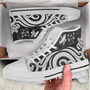 Fiji High Top Shoes - White Tentacle Turtle Crest 7