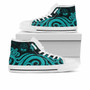 Marshall Islands High Top Shoes - Turquoise Tentacle Turtle Crest  6