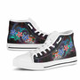 Fiji High Top Shoes - Plumeria Flowers Style 10