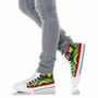 Wallis and Futuna High Top Canvas Shoes - Reggae Tentacle Turtle 9