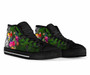 Tonga High Top Shoes - Turtle Plumeria Banana Leaf 2