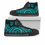Fiji High Top Shoes - Turquoise Tentacle Turtle 1