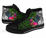 Palau High Top Shoes - Turtle Plumeria Banana Leaf Crest 3