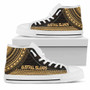 Austral Islands High Top Shoes - Polynesian Gold Chief Version 1