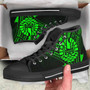 Tahiti High Top Shoes - Cross Style Green Color 2